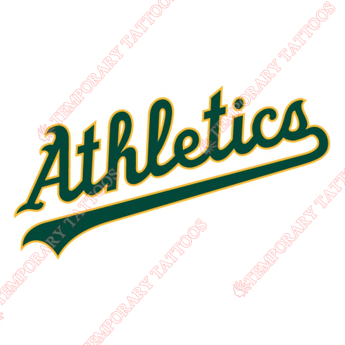 Oakland Athletics Customize Temporary Tattoos Stickers NO.1794